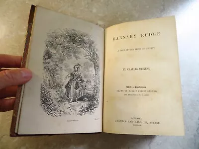 1849 CHARLES DICKENS - BARNABY RUDGE Pub CHAPMAN HALL Ilus HABLOT BROWNE Boz  • £34.99