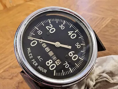 Vintage Speedometer Ac Delco Electric Ac 80 Mph Speedo Old Truck Or Military ? • $54