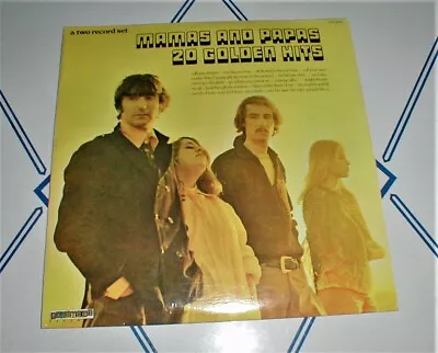 MAMAS & PAPAS Original 1973  20 Golden Hits  2-LP W Monday Monday SEALED NM+ • $85