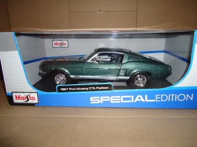Maisto Special Edition 1967 Ford Mustang Gta Fastback - 1/18 Free Ship • $39.99