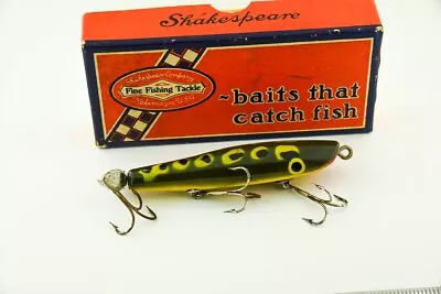 Vintage Shakespeare Dalton Frog Spot Finish Antique Fishing Lure In Box JW2 • $13.50