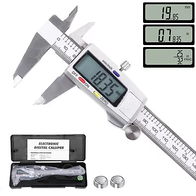 Stainless Steel Digital Vernier Caliper 6  Measuring Tool LCD Screen Micrometer • $19.50