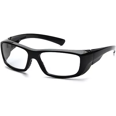 Pyramex Emerge Safety Glasses Readers Black Frame Clear Full Magnifying Lens • $13.39