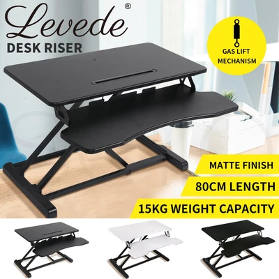 $149.99 • Buy Levede Standing Office Desk Riser Height Adjustable Sit Stand Shelf Computer