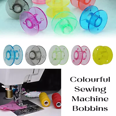 1-200 Universal Sewing Machine Plastic Bobbins -Will Fit Brother Janome Singer • £2.59