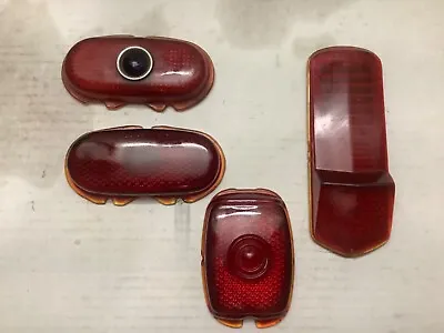 STIMSONITE StopRay DeLo 40 Vintage Auto TAILLight DuoLamp Glass LENs GM Lot 4 • $59.95