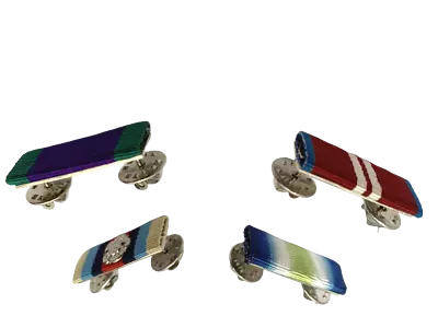 £5 • Buy Clutch  & Pin On Ribbon Bar For British Medals, Awards, Orders And Decorations