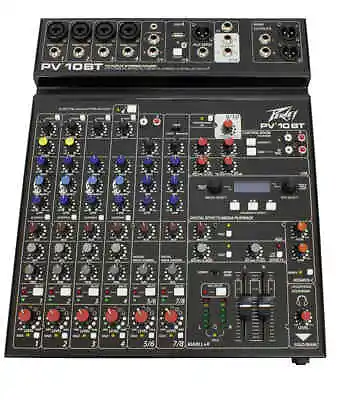 Peavey PV10BT 10-Channel Mixer With Bluetooth • $379.99