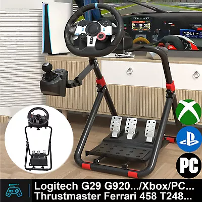 Steering Racing Wheel Stand For Logitech G923 G920 G29 Thrustmaster T300RS HORI • £65.15