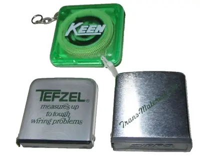 3 Vintage Advertising Tape Measures Zippo Trans Material Co Dupont Tefzel Keen • $24.95