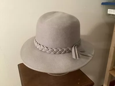 Mr John Hat 100% Wool “Excello” Geo W Bellman & Co Gray Braid Size Small 21” Vtg • $24.99