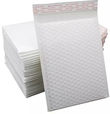 Any Size Poly Bubble  Mailers Shipping Mailing Padded Bags Envelopes White  • $9.95