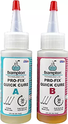 Brampton PRO-FIX Quick Cure Golf Epoxy - 30 Minute Golf Club Repair - Golf Epoxy • $22.77