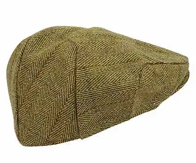 £16.95 • Buy Tweed Flat Cap Wool Mens Derby Shooting Hat Teflon Coated Hunting Fishing New