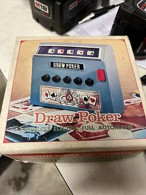  VINTAGE Waco 1972 Draw Poker Cordless Electric  Game Complete In Box! • $20