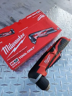 Milwaukee M12 3/8  Chuck Right Angle Drill Driver 2415-20 12V 800 RPM Torque 100 • $83