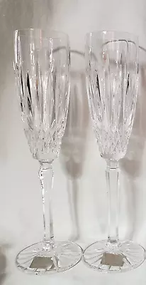 2ct Mikasa Crystal Fluted Champagne Old Dublin Stemware Blown Glass • $25.95