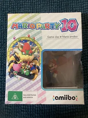 Nintendo Wii U Mario Party 10 Amiibo Game And Mario BNIB • $120