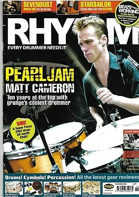 £3.50 • Buy RHYTHM Magazine UK (November 2003) Matt Cameron, Morgan Rose, Ben Byrne