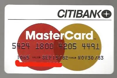 Vintage Expired 1983 Mastercard  Citibank • $15