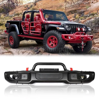 $440 • Buy Steel Front Bumper10th Anniversary Style For Jeep Wrangler JL Gladiator 2018-23