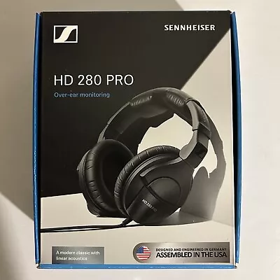 Sennheiser HD 280 PRO Black Over The Ear Headphones - Complete CIB - Tested • $56.50