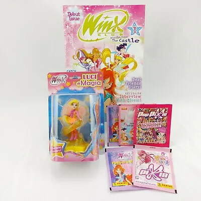 Winx Club Magic Light Cosmix Stella Figure Issue 1 Comic Book & Panini Stickers • $36