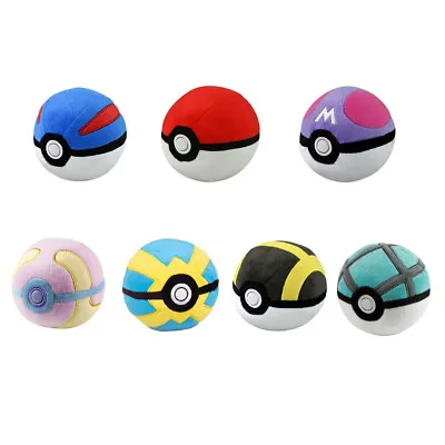 $25.95 • Buy 5  TOMY Pokémon Plush Poké Ball Soft Stuffed Toy 3+