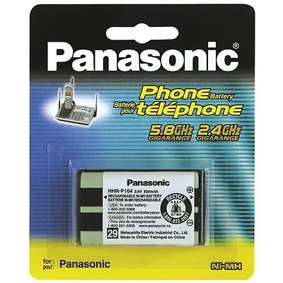 Panasonic Cordless Telephone Battery Replacement Type 29 (HHR-P104A) • $25.38