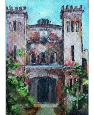 Synagogue Hungary Original Painting Jewish Architecture Judaica Rabbi Jerusalem • $179