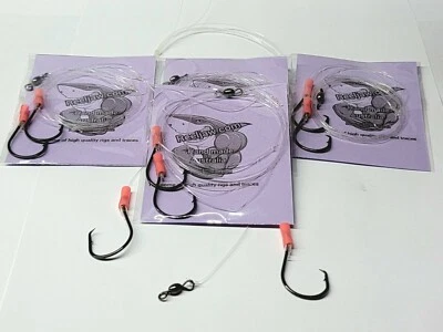 $15.49 • Buy 5X Paternoster Rigs 4/0 CIRCLE HOOK 30lb,LUMO ,beach,boat Fishing,snapper, Bream