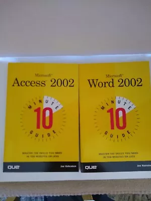 Microsoft Office XP 10 Minute Guide 5 Book Bundle 2002 P.B. Habraken Joe • $5