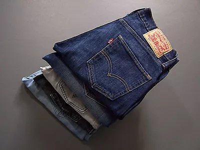 Vintage Levis 511 Stretch Denim Jeans Elastane Slim Straight Leg • £39.99