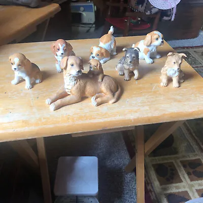 Vintage Homco Puppy Dog Lot #1407 #8828 #1471 Home Interiors Dalmatian Dachshund • $26