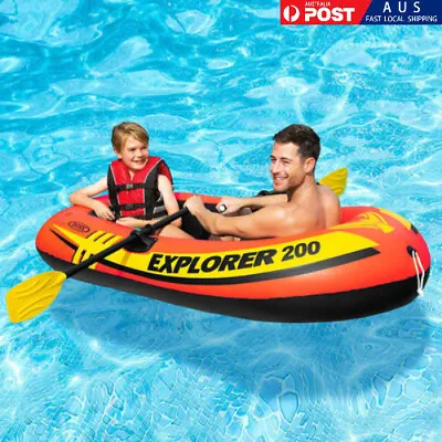 PVC Inflatable Thickened Kayak Boat Rubber Boat Fishing Boat Outdoor Punch Boat • $90.85