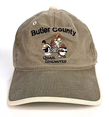 Butler County Quail Unlimited Hunting Ball Cap Profile Adjustable Buckle Strap • $13.98