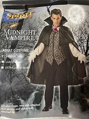 Adult Vampire Halloween Costume Men Medium  • $14