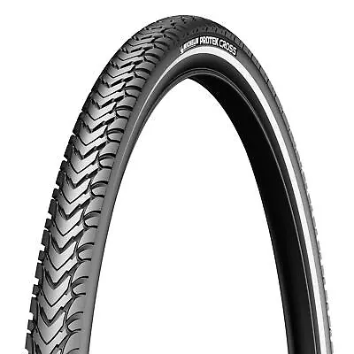 Michelin Protek Cross Tyre 26 X 1.60  Black Reflective 40-559 Free Shipping • $42.78