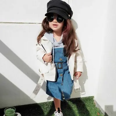 £37.21 • Buy Fashion Baby Girl Boy PU Leather Jacket Coat Spring Autumn Outwear Clothes 1-7Y