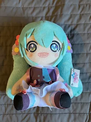 Vocaloid Summer Miku Backpack Taito Plush 8” • $25.20