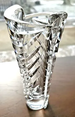 Vintage Lenox Full Lead Crystal Vase Ovations Tides 6.5  Made In Germany • $20