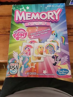 Hasbro My Little Pony Memory Kids Learning Matching Card Game 2013 Ages 3+ • £8.67