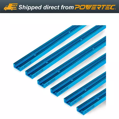 POWERTEC Double-Cut Profile Universal 24  T-Track Predrilled Mounting Holes 6PK • $59.99