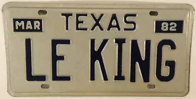 Vanity LE THE KING License Plate Elvis Presley Rock And Roll Memphis TN • $84.99