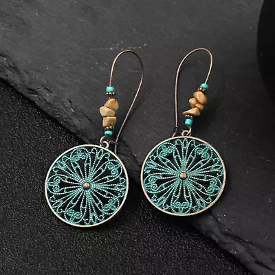 $4.99 • Buy Vintage Boho Style Antique Finish Dangle Drop Earrings For Women Fashion Jewelry