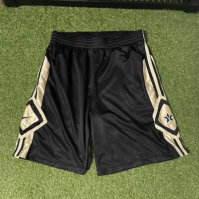 Vanderbilt Commodores Shorts XL Black Gold Basketball Embroidered Nike • $21.99