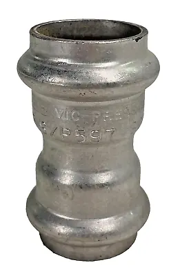 Victaulic P597 Vic-Press Coupling 1  304-Stainless Steel S/10 W/ Pipe Stop • $27.60