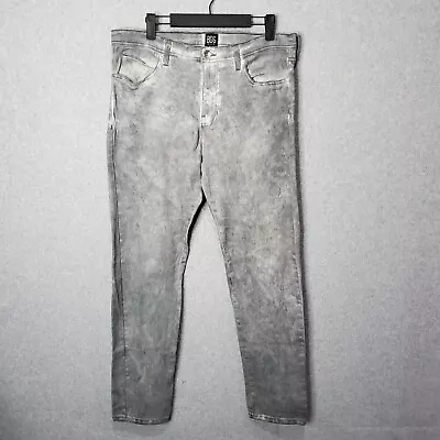 Urban Outfitters BDG Jeans Gray Acid Wash Skinny Stretch Men's Size 36 X 30 EUC • $11