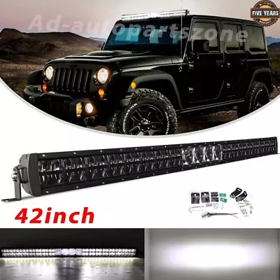 42/32/22  Inch LED Light Bar Driving Truck SUV Dual-Row Laser Flood Spot Combo • $219.89