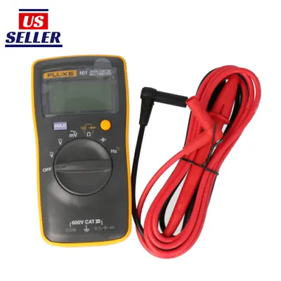 FLUKE 101 Basic Digital Multi-meter Portable Meter ACDC Volt Tester Industrial • $56.98